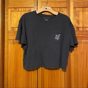 American Eagle Outfitters Cropped Pocket T-Shirt